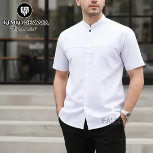 Nataya Baju Koko Pria Dewasa Lengan Pendek Kemeja Exclusive Polos Bahan Toyobo Adem Motif Terbaru