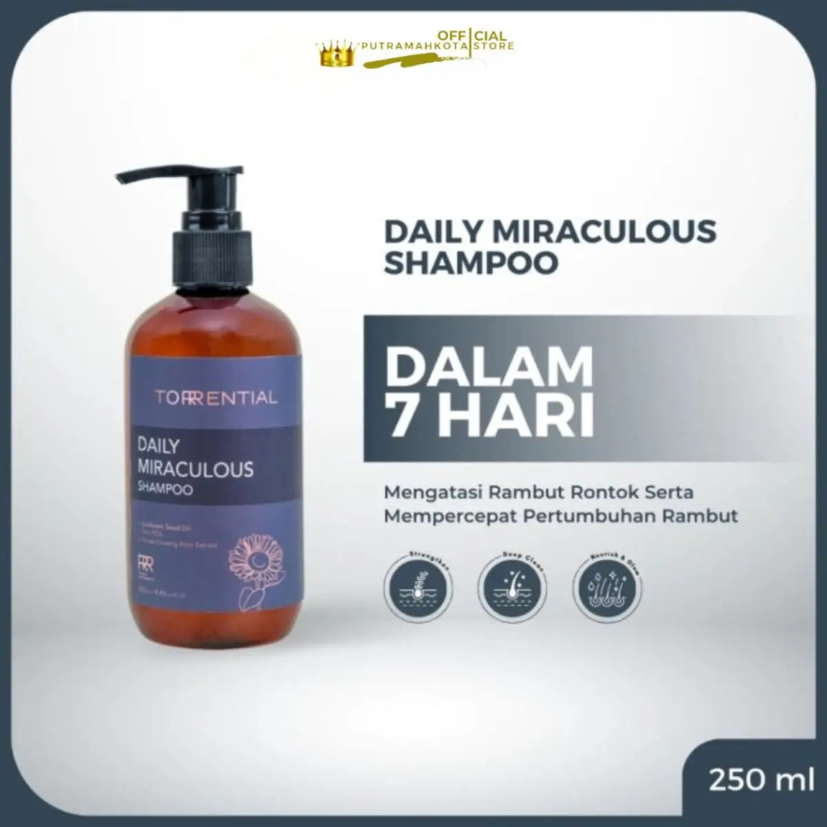 Torrential Shampoo Daily Miraculous Shampo Anti ketombe Extra Ginseng Haircare Perawatan Rambut