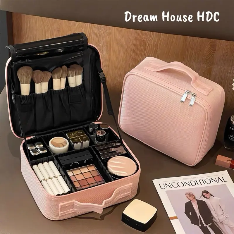 (ẢNH THẬT CÓ ĐAI)Cốp đựng mỹ phẩm, túi đựng mỹ phẩm, đồ trang điểm cá nhân
