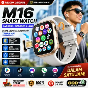 [Produk Asli Resmi]M16 Smart Watch: More Than a Watch – It’s Your Portable Android Phone!