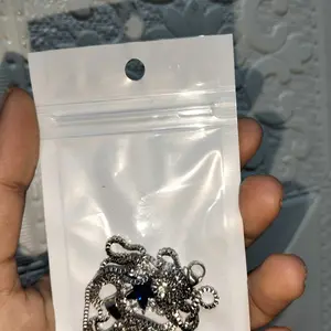 FIVEFAM'S - Kalung Titanium Liontin Permata Bintang Ungu Pria Wanita Unisex Stainless Steel Anti Karat