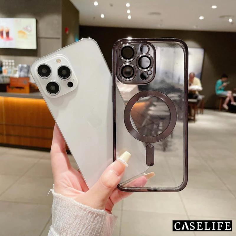 Casing Premium Caselife Magsafe Charging dengan Lensprotector untuk iPhone 11 12 13 14 15 Pro Max Plus - Cover Softcase 2