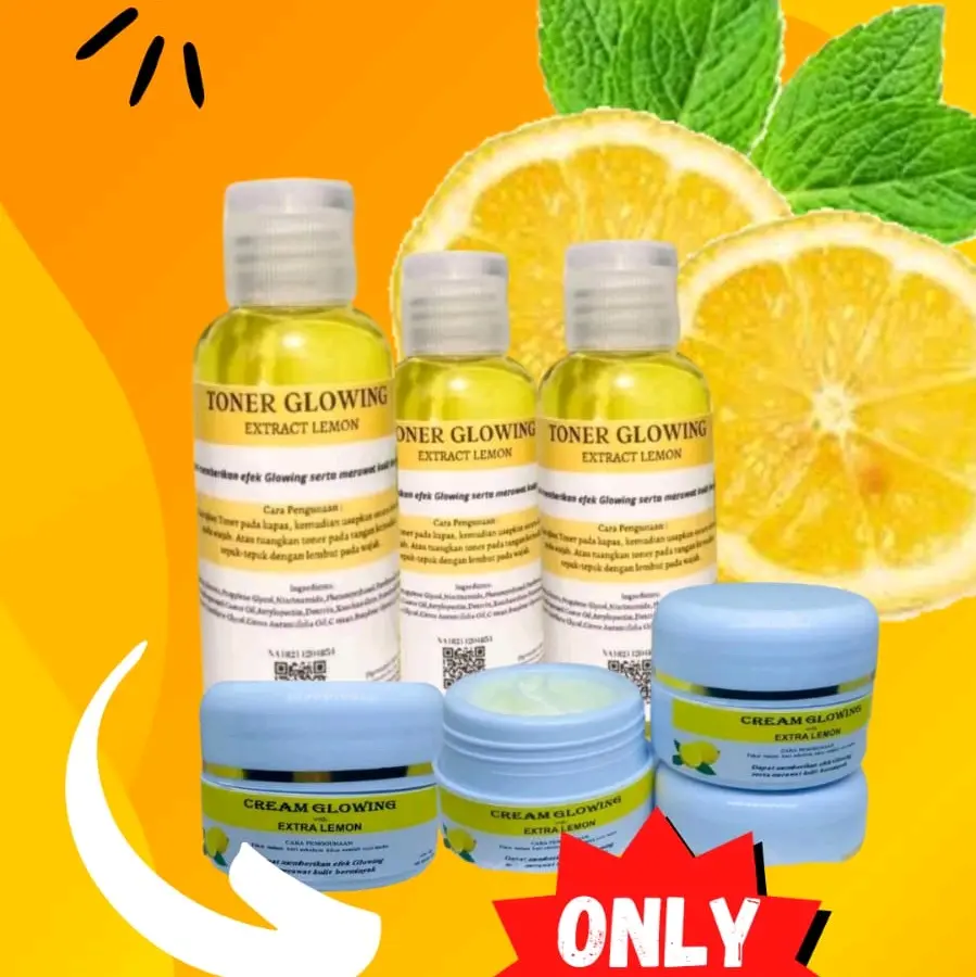 CREAM GLOWING BOOSTER EXTRA LEMON MALAM & Toner extra lemon