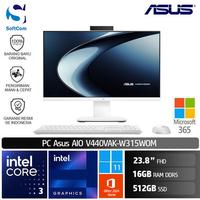Gambar ASUS PC AIO V440VAK W315WOM Core 3 100U/16GB/512GB SSD/23.8" FHD/W11 dari SOFTCOM Official Store Kota Medan 1 Tokopedia