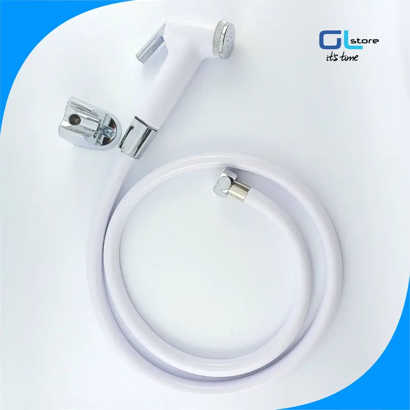 Wasser JET SHOWER WASSER PUTIH WS 88 TS Original Kuningan Anti Karat Pressure Resistance 10 Bar & Hose Tahan 70 kg
