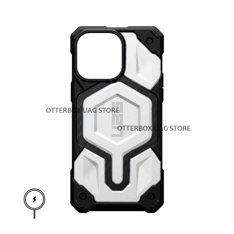 UAG iPhone 14 15 Pro Max / 14 15 Pro / 14 15 Plus / 14 15 / 13 Pro Max / 13 Pro / 13 Case Monarch Pro Carbon Fiber MagSafe Case with Built-in Magnet Casing Drop Protection iPhone Cover 4