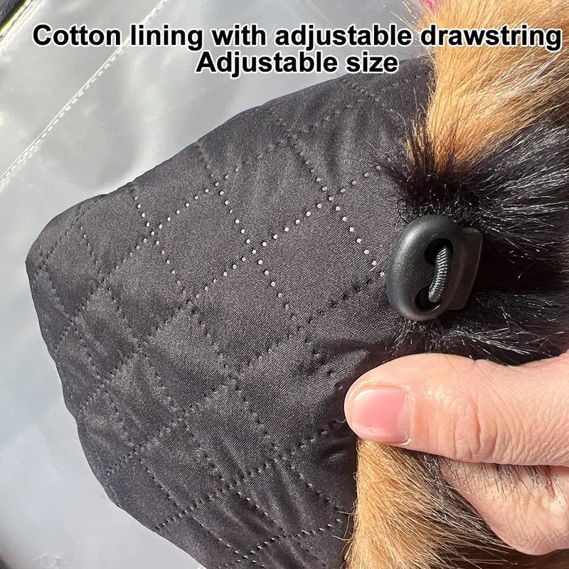 Mũ Lei Feng, Dày Mùa Đông, Mũ Lông, Có Đuôi, Dành Cho Nữ, Làm Bằng Sợi Polyester Tự Nhiên, Mũ, Thích Hợp Cho Mùa Đông, X3U2 2
