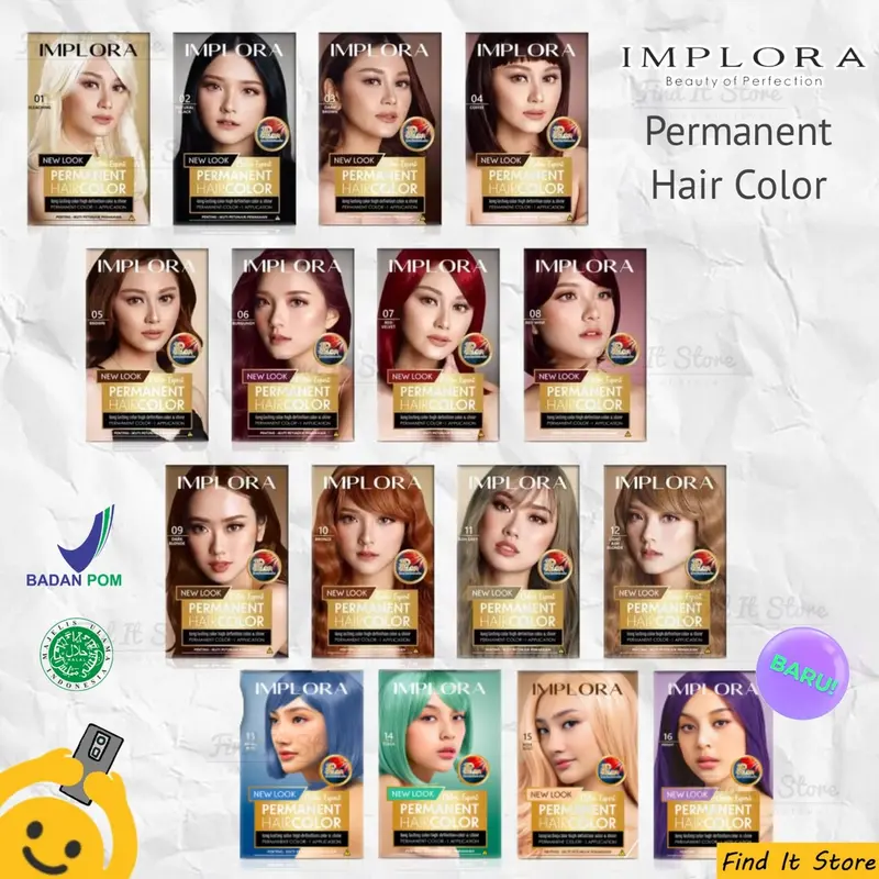 Implora Pewarna Rambut Permanen 3D Color Multi Dimensi - Black - Shop ...