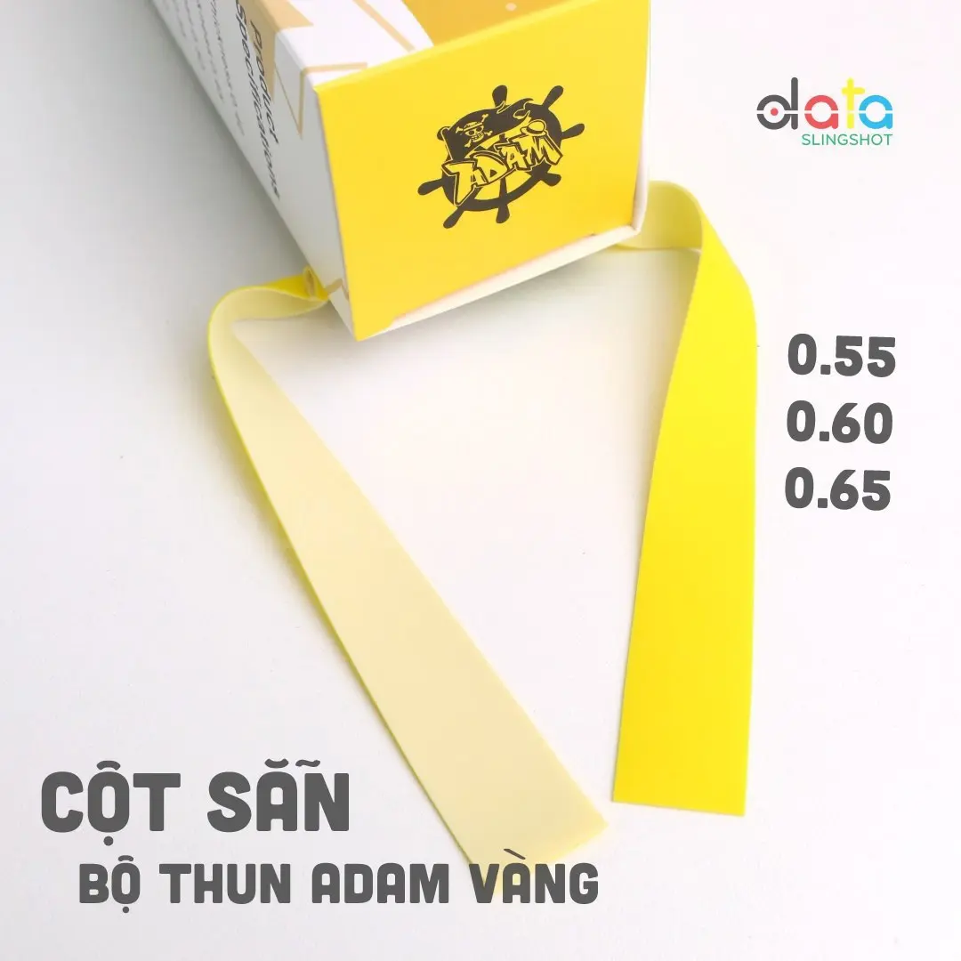 5 Bộ Dây Thun Kháng Lực Đàn Hồi ADAM VÀNG Đảm Nguyễn 0.55 0.6 0.65 Cột Sẵn Tập Cơ Tay - DŨNG DATA
