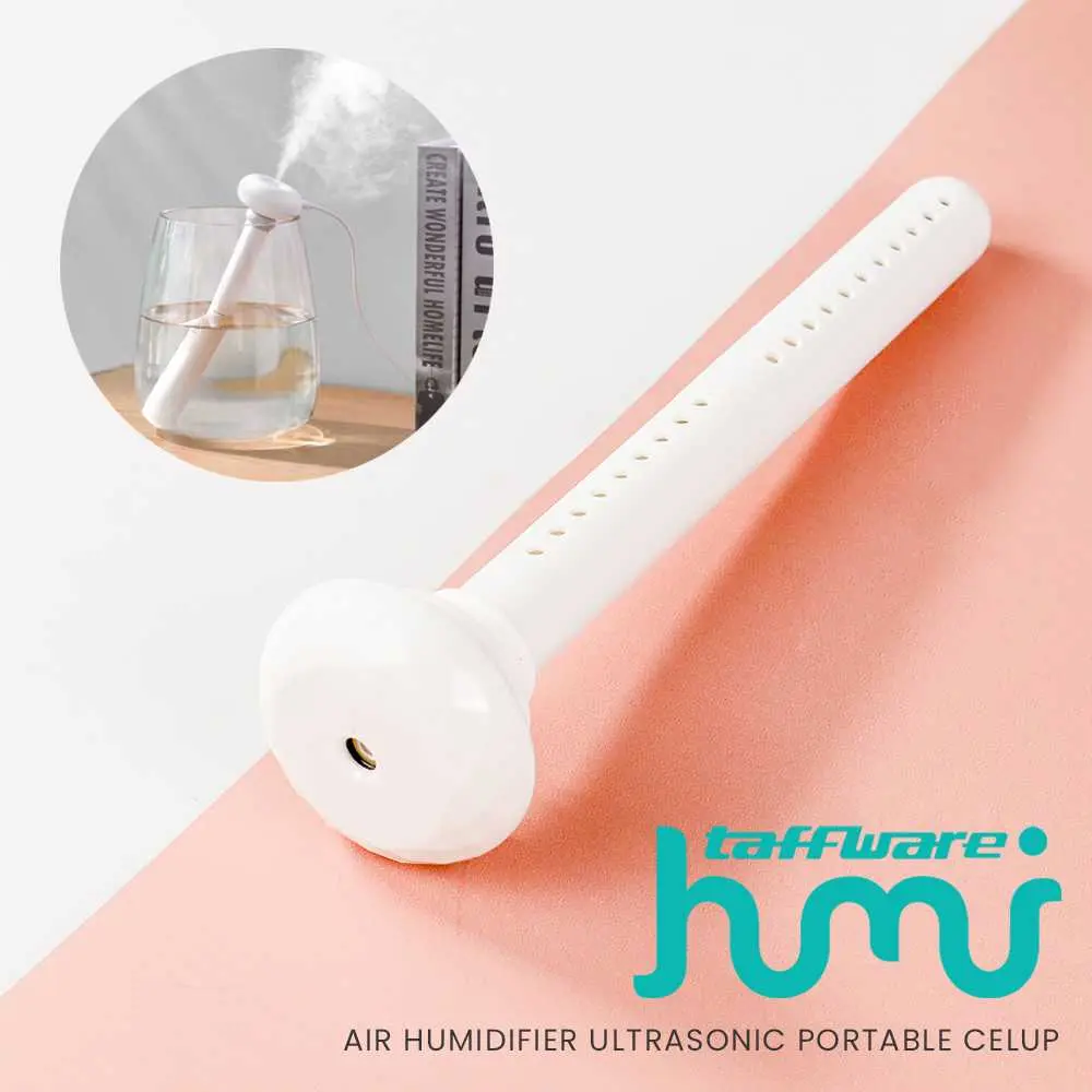 Taffware HUMI Air Humidifier Ultrasonic Portable Celup K-J021 Diffuser Portabel & Senyap untuk Kantor Keluarga Tidur dengan Stik Adjustable dan Aromatherapy