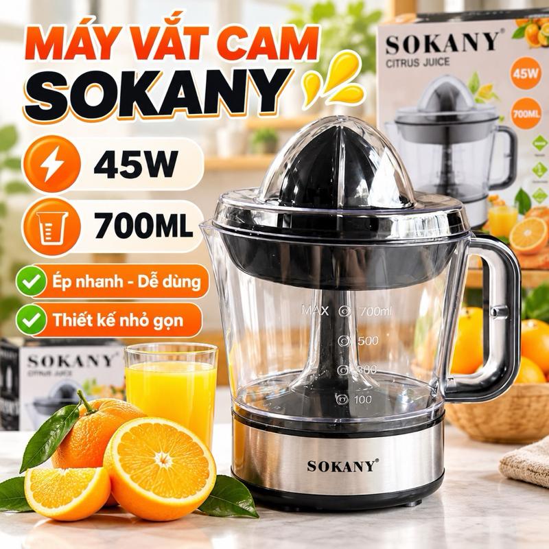 Sokany Máy Vắt Cam 45W 700ML Ép Nhanh Dễ Dùng Thiết Kế Nhỏ Gọn Sokany Citrus Juice