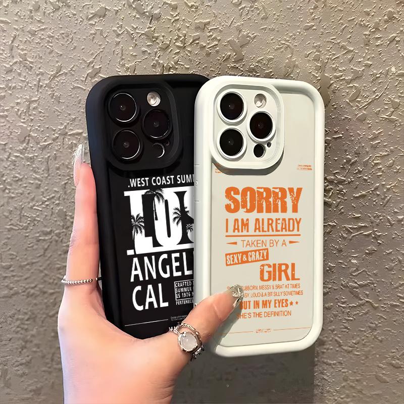 Casing Hp Untuk Xiaomi POCO X6 Pro 5G POCO X6 5G Redmi Note 13 4G Note 13 5G Note 13 Pro 4G Note 13 Pro 5G Note 13 Pro Plus 5G Casing Bahasa Inggris Sederhana yang Dipersonalisasi kasingg ponsel Bahan silikon Cesing Casing Hp Kesing Softcase Case 2