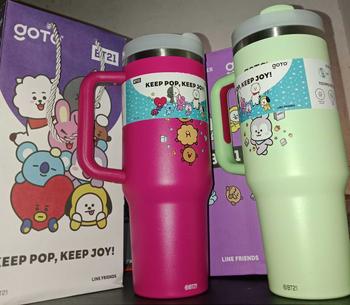Product Review of Goto [COD] K-Joy X BT21 Tumbler Tahan Dingin Panas Botol Tempat Minum Aesthetic 1.2L from 민**🐿 3