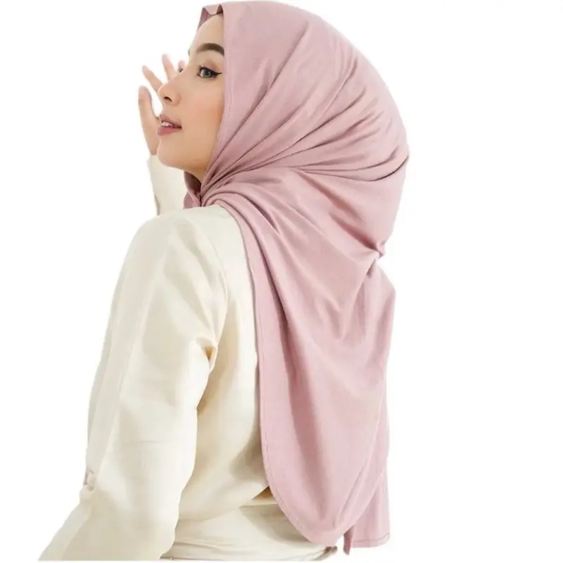 PASHMINA KAOS OVAL // PASHMINA KAOS PREMIUM // PASHMINA RAYON KAOS OVAL BELAKANG 4