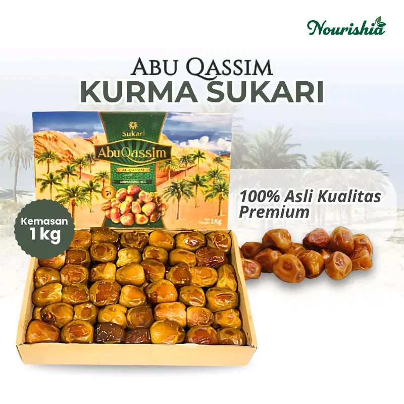 Kurma sukari premium -+ 1kg plus box / kurma sukkari premium 0