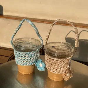 Cup Holder Crochet | Cup Sleeve Crochet | Cup Holder Rajut Handmade | Pegangan Untuk Cup Minuman