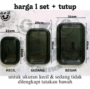 Nampan mika kue hantaran ukuran S,M,L (Nampan khitchenware)