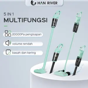 HAN RIVER Vacum Cleaner 20000Pa rumah dan mobil 5 in 1 Vacuum Cleaner Pembatalan Kebisingan Bass