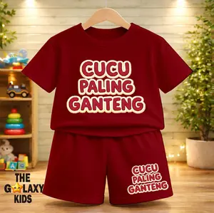 THE GALAXY KIDS-SETELAN BAJU ANAK LAKI LAKI USIA 1-8 TAHUN GAMBAR KATA KATA VIRAL BAHAN KATUN COMBED PREMIUM / SETELAN FASHION ANAK / SETELAN CELANA PENDEK DISTRO / KAOS CUCU PALING GANTENG / SETELAN BAJU ANAK KEKINIAN NYAMAN ADEM