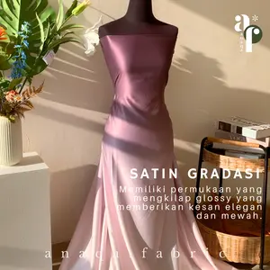 ½  Meter Kain Satin Velvet Gradasi PREMIUM // Silk Ombre Two Tone // Bahan Dress, Dalaman, Bridesmaid, Kebaya