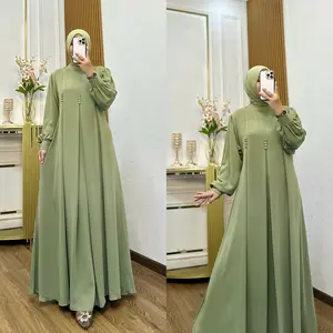 Gamis Kanaya Polos Terbaru Dan Kekinian Bahan Marbella Premium