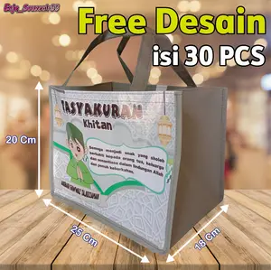 30pcs Tas Souvenir Khitan Anak Custom Free Desain