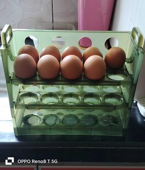 Product Review of 30 Eggs Tray Three Layers Egg Storage Box Refrigerator Food Organizer Containers Kitchen Fresh-Keeping Storage Kitchenware Utensils Dispenser Sealer from r**y 3