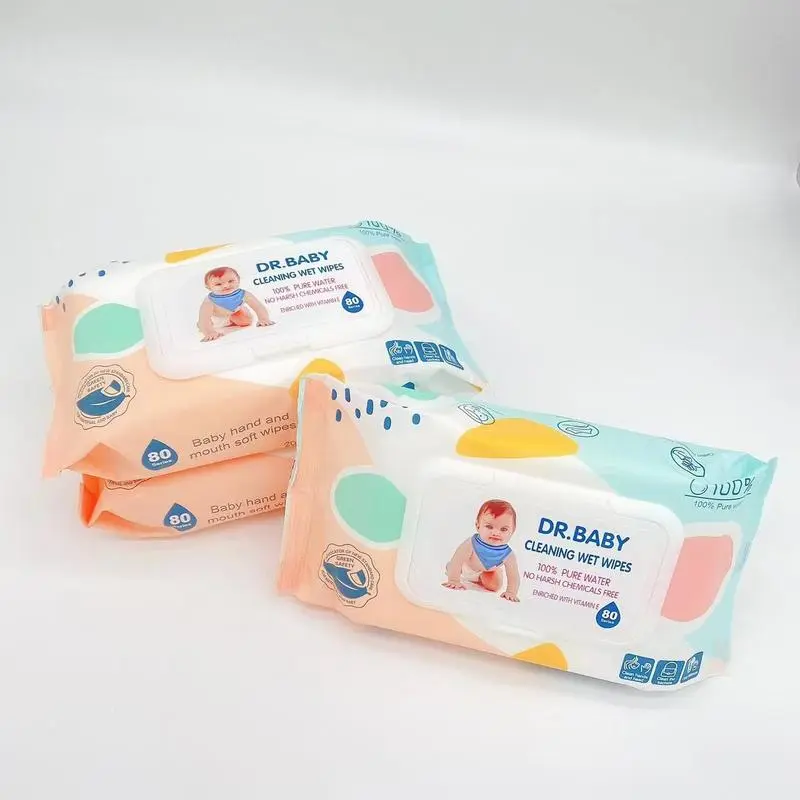 [TR] PROMO 6pack Tisu Basah Bayi 80 Lembar 100% Pure Water Cleaning Wet Wipes Tissue Bayi 6