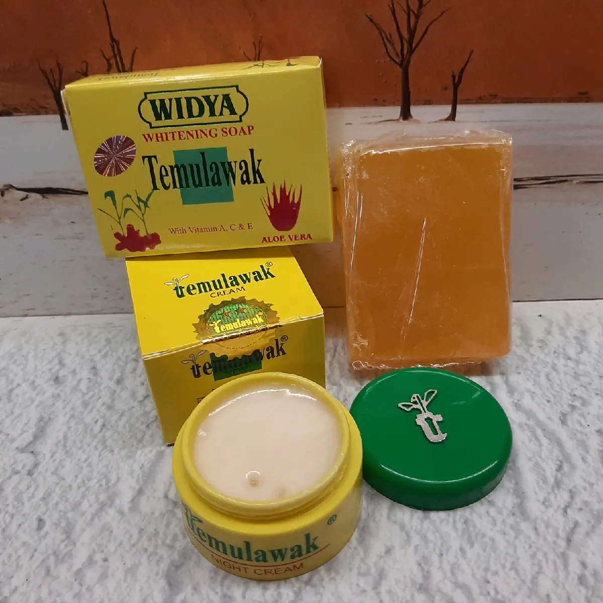 Paket Cream Temulawak Malam & Sabun 2in1 Perawatan Wajah