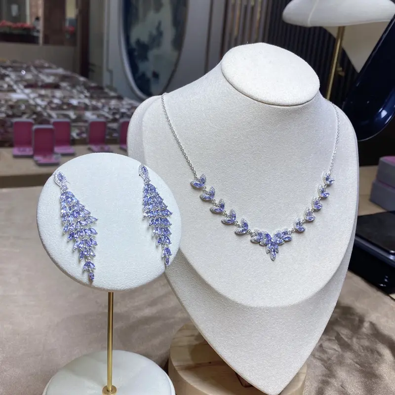 Tanzanite Earrings Natural Gemstone jewellery 4