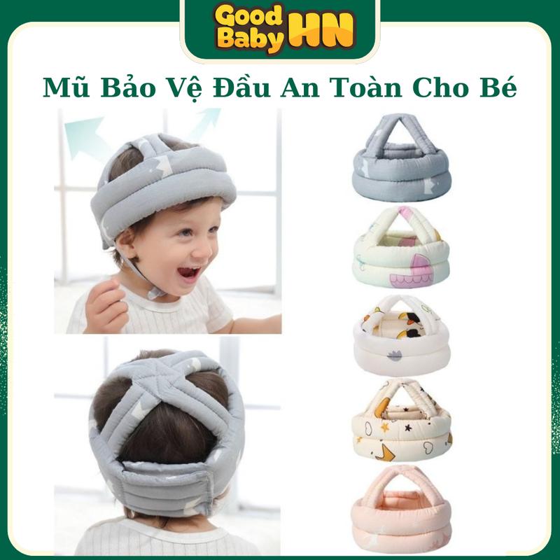 Mũ bảo vệ đầu cho bé tập đi tập ngồi - an toàn thoải mái