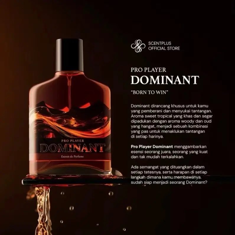 Scentplus pro player dominant Extrait De Perfume 50ml original Pria Wangi