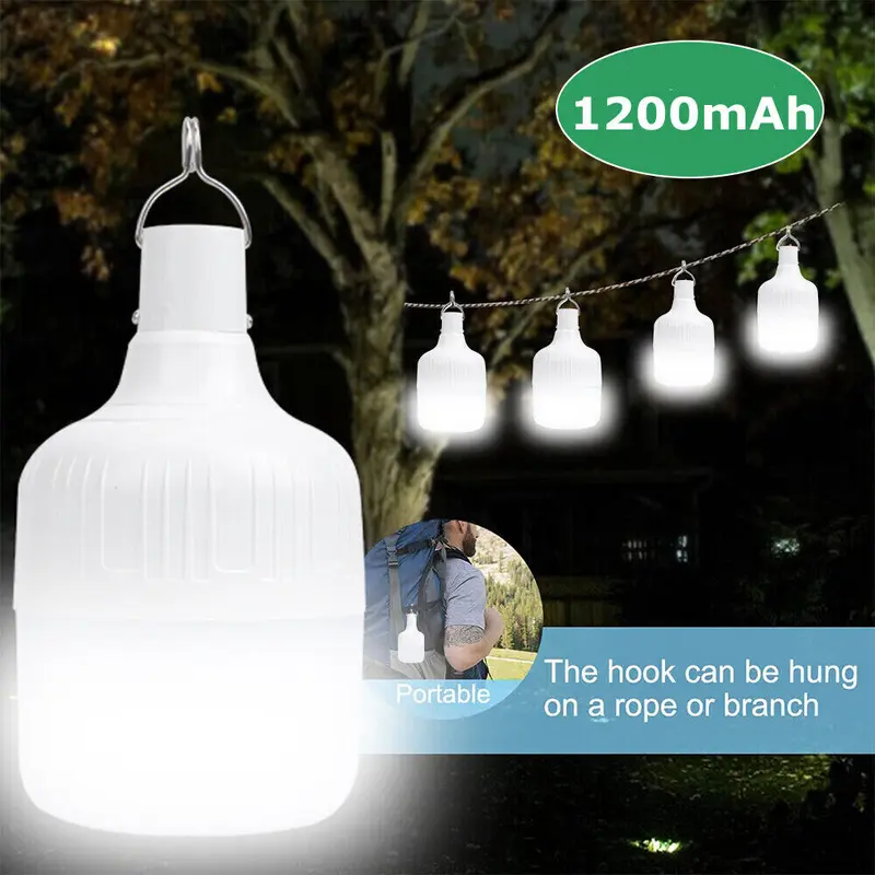 20W-200W Lampu Emergency LED USB / Lamp Magic Jumbo Tetap Nyala Lama Walau Listrik Mati Lentera malam Lampu Ajaib Emergency Lamp - Putih Lampu 3