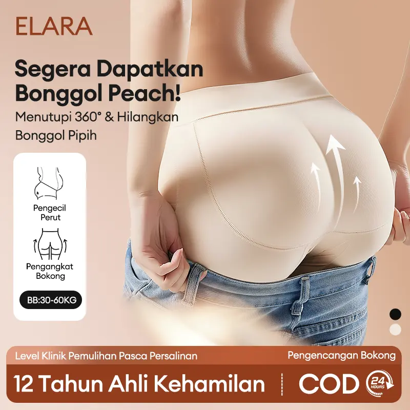 Celana Dalam Dengan Busa Palsu Untuk Menambah Volume Bokong CD Mengangkat dan Membentuk Bokong Seksi - Model SS668