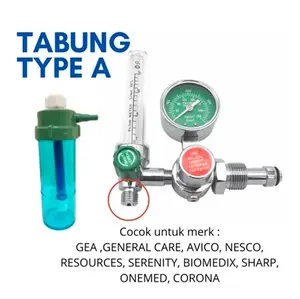 Tabung regulator oksigen humadifier filter oksigen