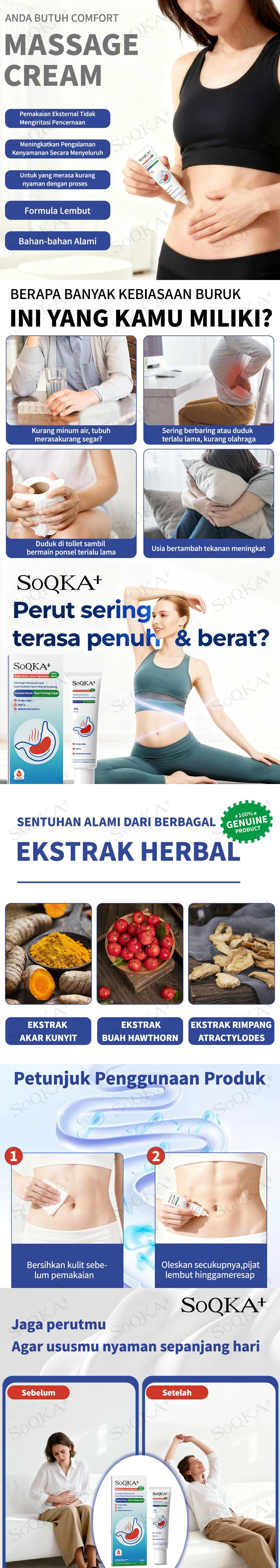 SoQKA+ Herbal Gel Nyaman Ringan & Praktis Dibawa Ke Mana Saja Gel Herbal Tanpa Bahan Kimia Aman Untuk Sehari-hari