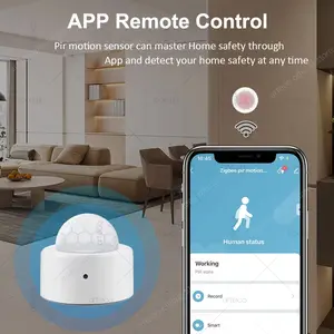 Tuya Zigbee Smart Motion Sensor ZG-204Z – Deteksi Gerak PIR Infrared, Sudut Lebar 120°, Notifikasi ke Aplikasi