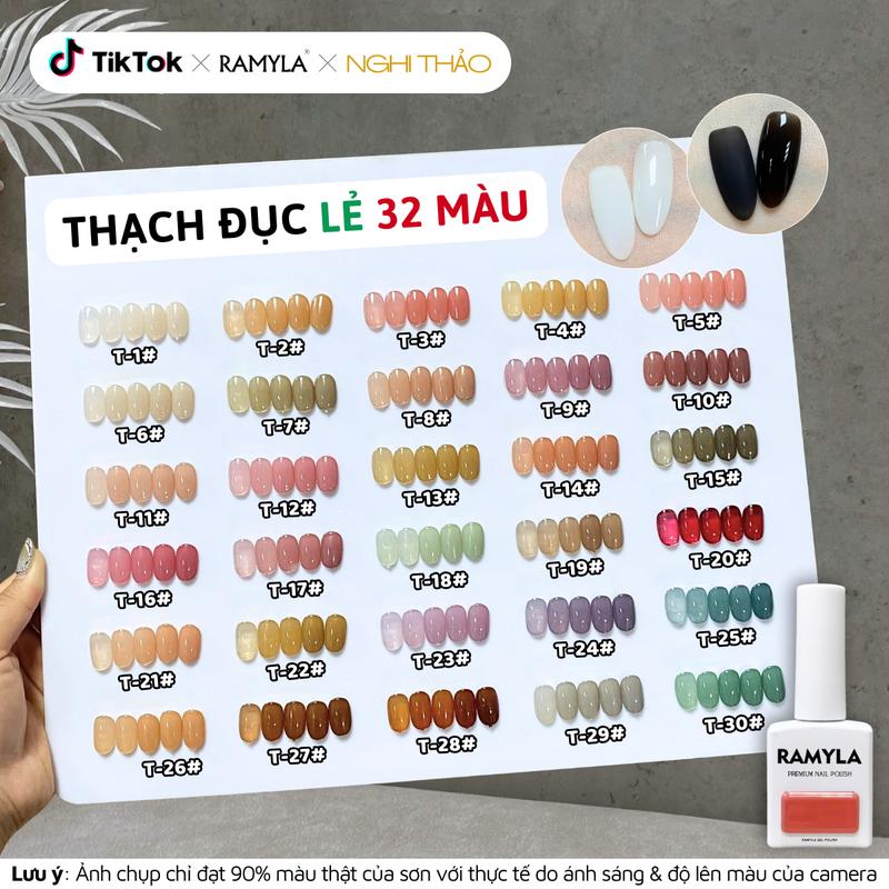 Sơn gel thạch đục lẻ màu RAMYLA 32 màu