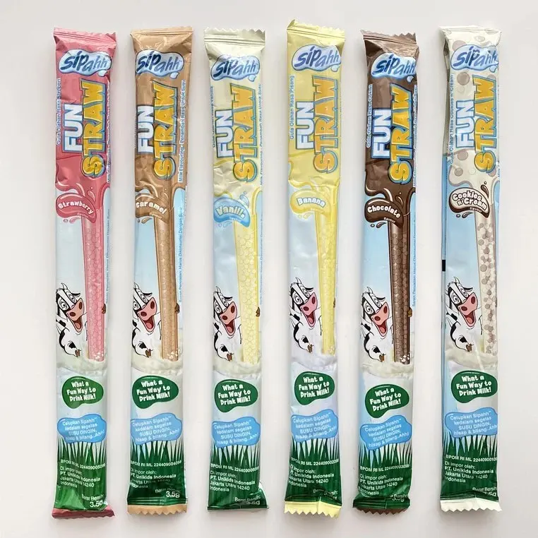 Sipahh Fun Straw 1pcs Cookies & Cream sedotan rasa Makanan 2