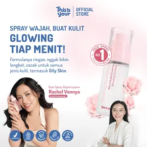 [BUNA PICKS] This is Your Glowing Everyday Shooting Refreshing Face Spray 75ml | Mengandung 2% Niacinamide , Rosa Canina| Sebagai Pencerah Wajah Cocok Untuk Kulit Kering, Berjerawat, dan Kusam- Halal, BPOM, Bumil Busui Friendly