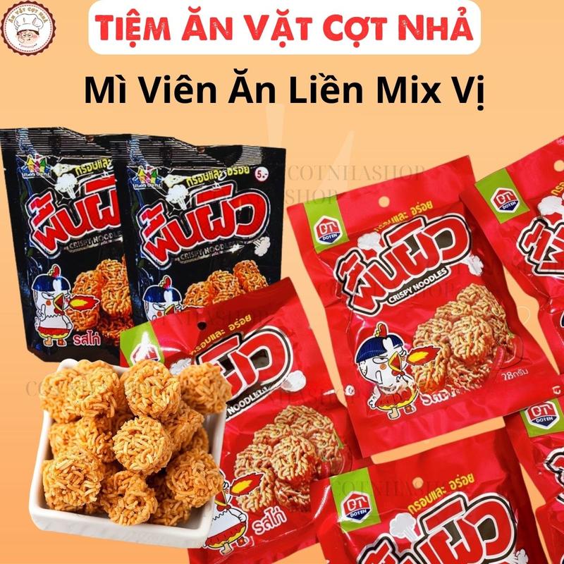 Snack Mì Gói Dạng Viên Thái Lan Vị Gà - Tiệm ăn vặt Cợt Nhả snack ăn vặt mì trẻ em ăn liền đồ ăn tuổi thơ snack