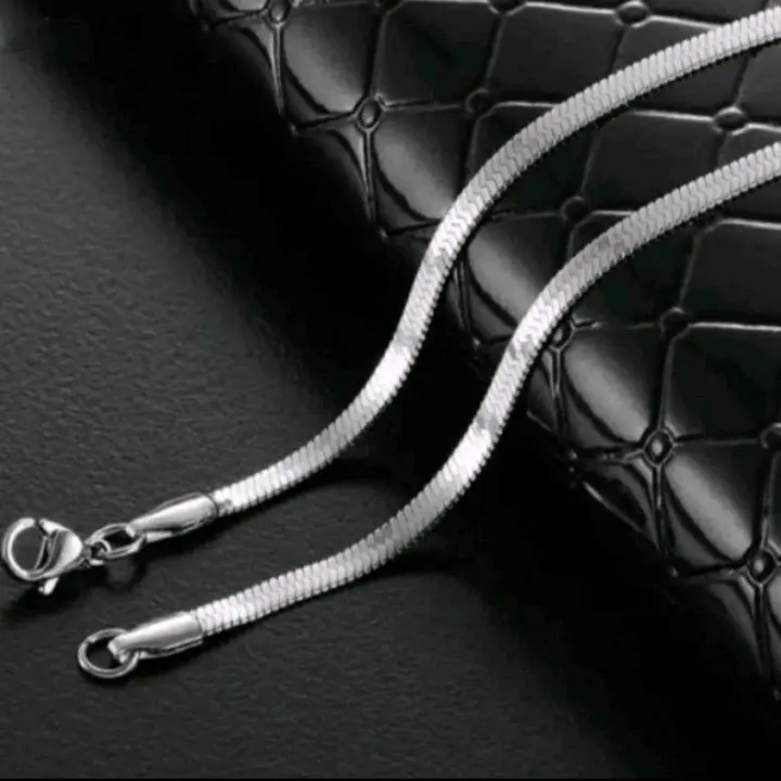 KALUNG TITANIUM PRIA WANITA MODEL PIPIH SILVER GOLD BLACK KALUNG TITANIUM IMPOR 1