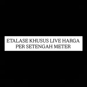 Etalase Khusus Live - Textiles & Fabrics