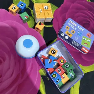 MAINAN FACE CHANGING RUBIK CUBE / MAINAN SUSUN EXPRESI MUKA KETANGKASAN PUZZLE