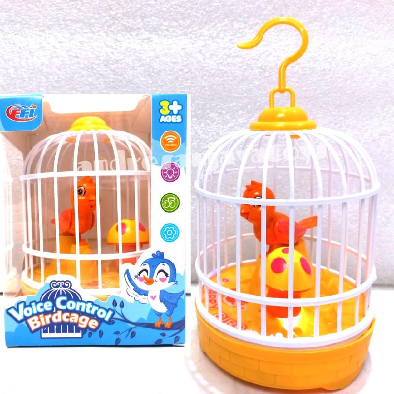 Mainan Anak Burung Sangkar Voice Control Birdcage no FU 1138 3