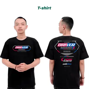 kaos pria pendek DRIVER MUDA VOL3 katun kombat 24s sablon digital unisex
