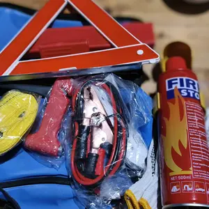 Car Emergency Kit Fire Mobil Derek Jumper APAR Glove Palu Kaca 7 in 1