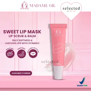 Madame Gie Sweet Lip Mask - Lip Scrub Vitamin E, Lip Balm, Moisturizer, Serum Bibir Cerah