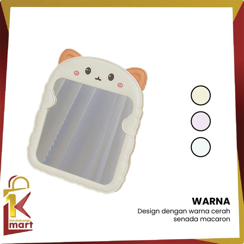 Product Introduction of [COD] SM K153 Cermin Meja Rias Bentuk Kucing Lucu Kaca Duduk Aesthetic Portable Serbaguna 21