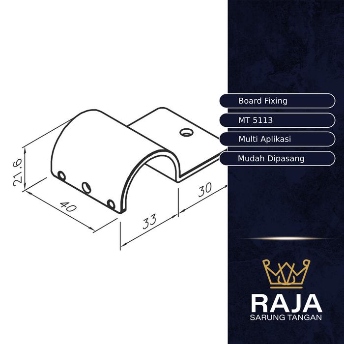 Gambar Board Fixing / MT 5113 /  Metal Joint dari Raja Sarung Tangan Kab. Bekasi Tokopedia